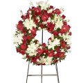 Big Red Funeral Wreath