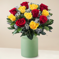 Flamenko: Gelbe und Rote Rosen