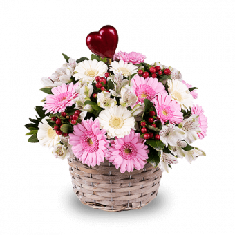 Sourire Tendre : Gerberas et Alstroemeria