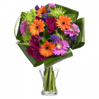 Colourful Fantasy: Roses and Gerberas