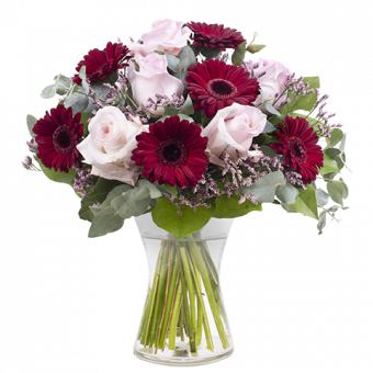 Platonische Liebe: Rosen und Gerbera