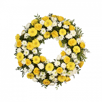 Couronne de Roses Jaunes