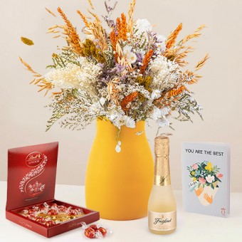 Happy Days: Harvest Bouquet, Chocolates and Card