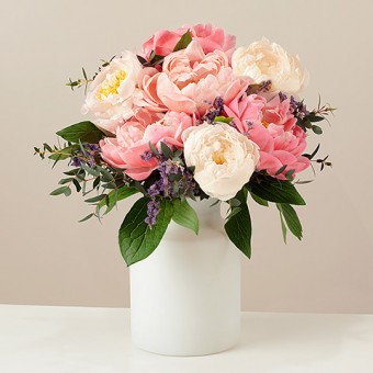 Vintage Freshness: Pink and White Peonies