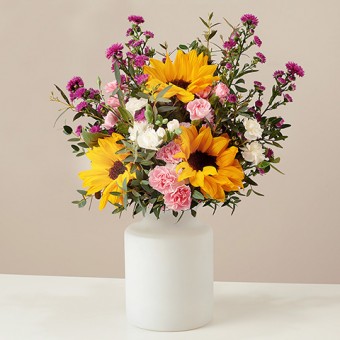 Breath Of Colour: Sunflowers and Carnations