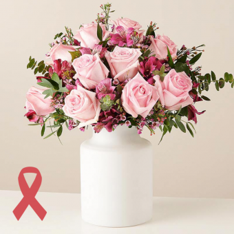 Pink Bloom: Róże i Alstromeria