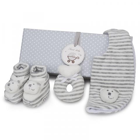 Graues Teddybär-Set