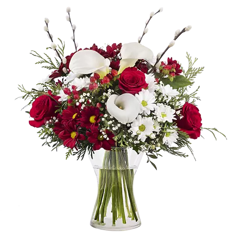 Bouquet Of Calla Lilies And Roses International Home Delivery Floraqueen