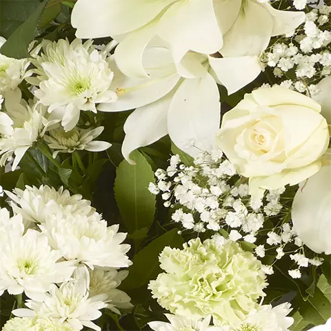 Loving Farewell: Chrysanthemums and Roses