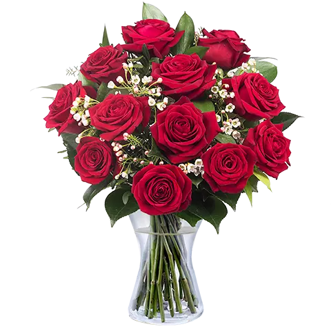 Saveur d'Amour : 15 Roses Rouges