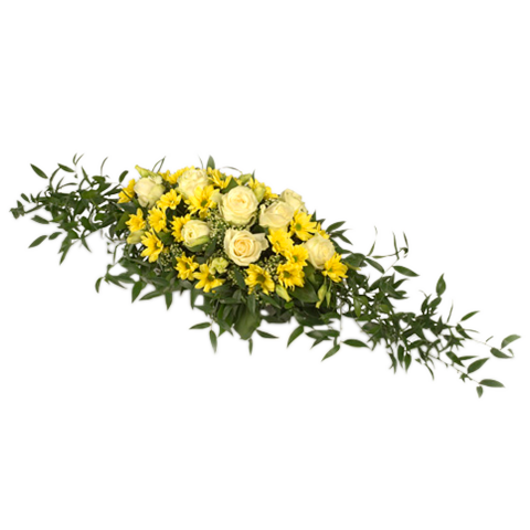 Coussin de Deuil : Roses et Chrysanthèmes