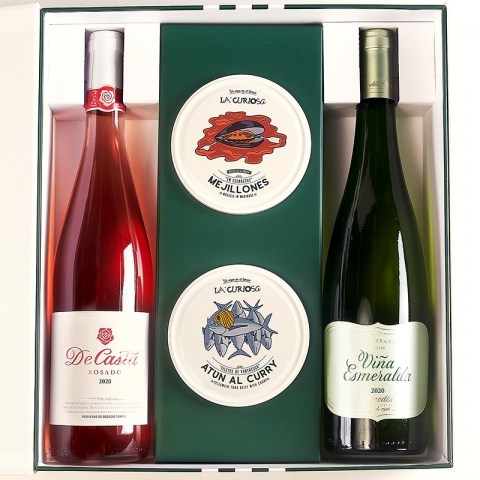 Taste of the Sea: Selection of Wines and Tinned Delights