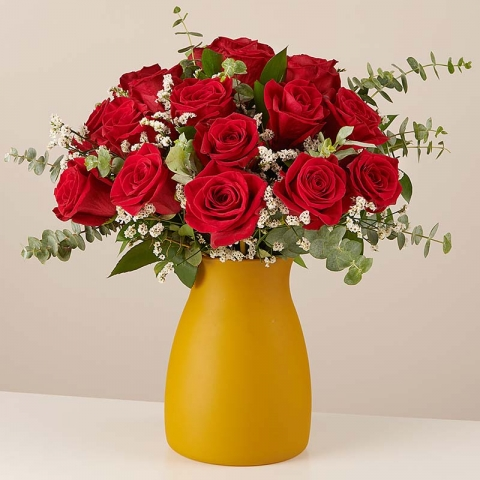 Klassisk kärlek: 12 röda rosor