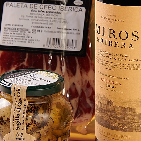 Soul do Mediterrâneo: Vinho Rioja, Presunto Serrano e Queijo