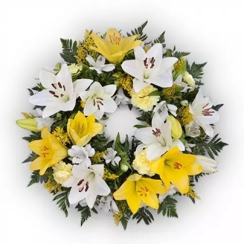 Yellow Wreath 60 cm